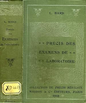 Seller image for PRECIS DES EXAMENS DE LABORATOIRE EMPLOYES EN CLINIQUE for sale by Le-Livre