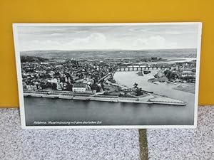 AK Koblenz. Moselmündung mit dem deutschen Eck.