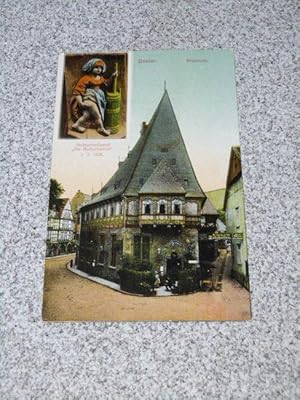 AK / Postkarte Goslar. Brusttuch. Holzschnitzerei "Die Butterhanne" v. 1526