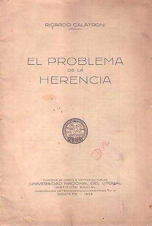 Imagen del vendedor de EL PROBLEMA DE LA HERENCIA a la venta por Buenos Aires Libros