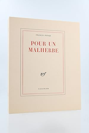 Seller image for Pour un Malherbe for sale by Librairie Le Feu Follet