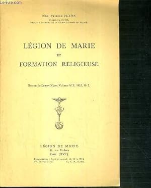 Seller image for LEGION DE MARIE ET FORMATION RELIGIEUSE - EXTRAIT DE LUMEN VITAE, VOLUME VIII, 1953, N2. for sale by Le-Livre