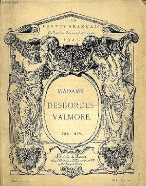 Bild des Verkufers fr MADAME DESBORDES-VALMORE, 1786-1859 (LES POETES FRANCAIS) zum Verkauf von Le-Livre
