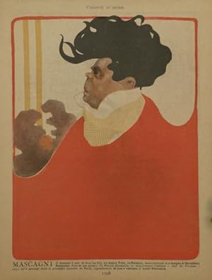 Seller image for Portrait caricature by Aroun-al-Rascid [pseud. Umberto Brunelleschi] (1879-1949) for sale by J & J LUBRANO MUSIC ANTIQUARIANS LLC