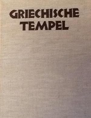 Imagen del vendedor de Griechische Tempel a la venta por Artful Dodger Books