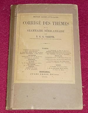 Seller image for CORRIGE DES THEMES de la GRAMMAIRE NEERLANDAISE - Mthode Gaspey-Otto-Sauer for sale by LE BOUQUINISTE