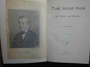Imagen del vendedor de David Friedrich Strau Als Denker Und Erzieher a la venta por Malota