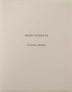 Seller image for Short Subjects for sale by Jeff Hirsch Books, ABAA
