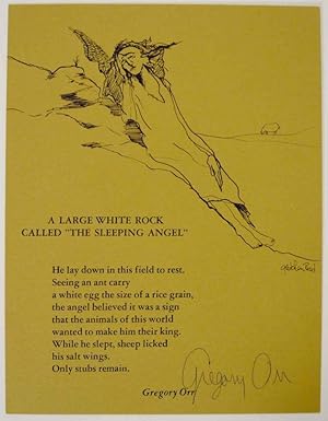 A Large White Rock Called "The Sleeping Angel" (Signed Broadside)