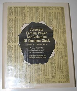 Bild des Verkufers fr Corporate Earning Power And Valuation Of Common Stock zum Verkauf von Alanpuri Trading