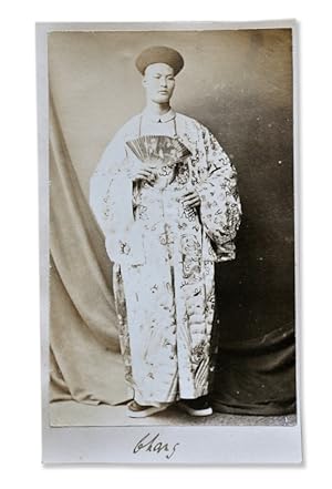 [Carte de visite photo of the Chinese Giant in Bournemouth] ca 1875.