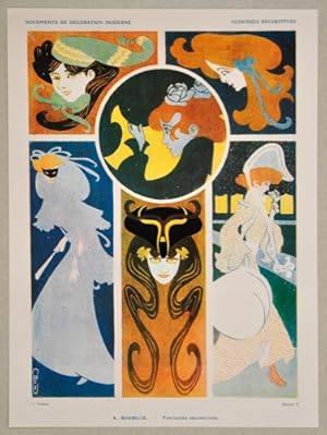 [ART NOUVEAU]. Documents d'art décoratif. Trente planches en couleuers et en noire. Paris, Librai...