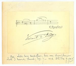 Seller image for Eigenh. musikalisches Albumblatt mit U. for sale by Kotte Autographs GmbH