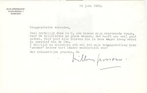 Imagen del vendedor de 1 ms. Brief mit eigenh. U. und 1 eh. Bildpostkarte mit U. a la venta por Kotte Autographs GmbH