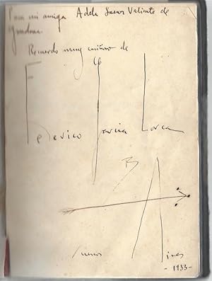 Bild des Verkufers fr Eigenh. Widmung mit U. In: Ders.: Romancero Gitano (1924 1927). zum Verkauf von Kotte Autographs GmbH