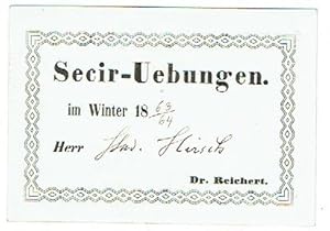 Seller image for Gedr. Hrerkarte mit eigenh. U. for sale by Kotte Autographs GmbH