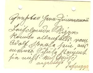 Seller image for Eigenh. Briefkarte mit U. ( Defregger"). for sale by Kotte Autographs GmbH