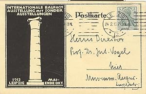 Seller image for Eigenh. Postkarte mit U. for sale by Kotte Autographs GmbH