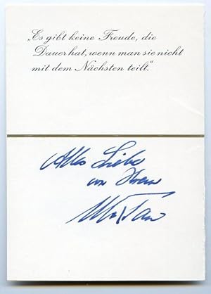 Seller image for Eigenh. Albumblatt mit U. for sale by Kotte Autographs GmbH