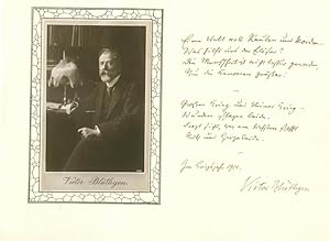 Imagen del vendedor de Eigenh. Albumblatt mit U. a la venta por Kotte Autographs GmbH