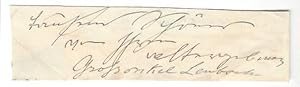 Seller image for Fragment eines eigenh. Briefes mit U. ( Groonkel Lenbach"). for sale by Kotte Autographs GmbH