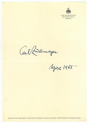 Seller image for Albumblatt mit eigenh. U. for sale by Kotte Autographs GmbH