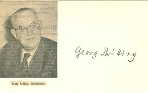 Seller image for Albumblatt mit eigenh. U. und alt montiertem Portrait (Zeitungsausschnitt). for sale by Kotte Autographs GmbH