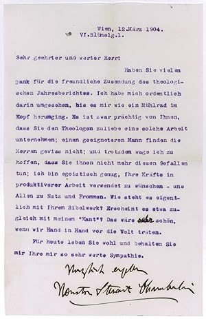 Bild des Verkufers fr Ms. Brief (Durchschlag) mit eigenh. Gruzeile und U. zum Verkauf von Kotte Autographs GmbH