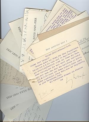 Bild des Verkufers fr Sammlung von 31 Postkarten und 17 Briefen von Knstlern der Zeit an Hans Ostwald. zum Verkauf von Kotte Autographs GmbH