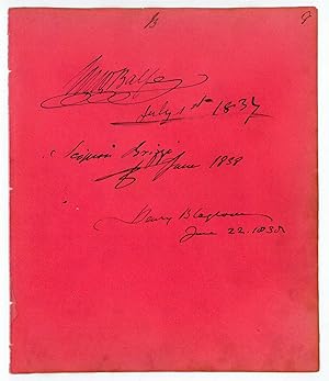 Immagine del venditore per Albumblatt mit eigenh. U. ( MWBalfe") sowie der des Violinvirtuosen Henry Blagrove (1811 1872) und der des Tenors Antonio Brizzi (1774 1851 od. 54). venduto da Kotte Autographs GmbH