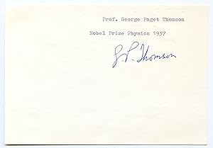 Imagen del vendedor de Albumblatt mit eigenh. U. ( G. P. Thomson"). a la venta por Kotte Autographs GmbH