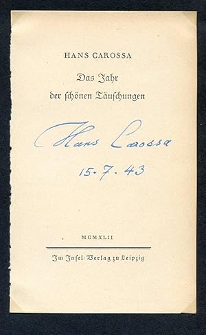 Imagen del vendedor de Albumblatt mit eigenh. U. a la venta por Kotte Autographs GmbH