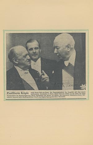 Bild des Verkufers fr Albumblatt mit eigenh. U. zum Verkauf von Kotte Autographs GmbH