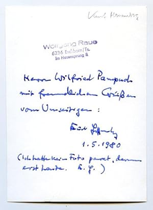 Immagine del venditore per Portraitphotographie mit eigenh. Widmung und U. verso. venduto da Kotte Autographs GmbH