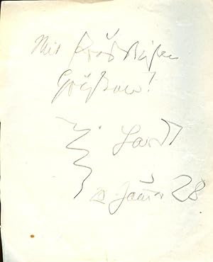 Seller image for Eigenh. Albumblatt mit U. ( E. Hardt"). for sale by Kotte Autographs GmbH