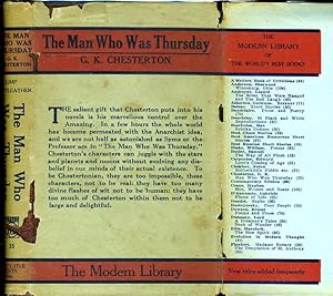 THE MAN WHO WAS THURSDAY: A NiIGHTMARE (ML# 35.1, BROWN "Limp Croftleather" 1920, 95 Titles Liste...