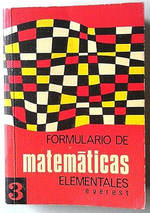 Seller image for Formulario de matemticas Elementales for sale by Librera Salvalibros Express