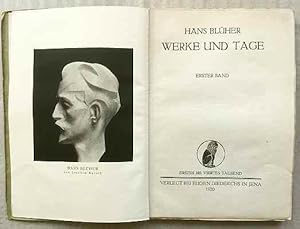 Bild des Verkufers fr Werke und Tage. Erster Band. (All published). zum Verkauf von Fokas Holthuis