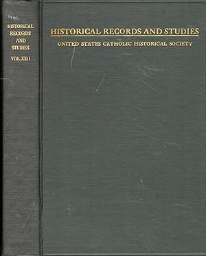 Bild des Verkufers fr Historical Records and Studies. Volume XXII zum Verkauf von Dorley House Books, Inc.