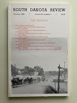 Seller image for South Dakota Review, Autumn 1985, Volume 23, Number 3 (Oakley Hall, Warlock) for sale by M.S.  Books