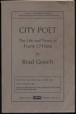 Bild des Verkufers fr City Poet: The Life and Times of Frank O'Hara zum Verkauf von Between the Covers-Rare Books, Inc. ABAA