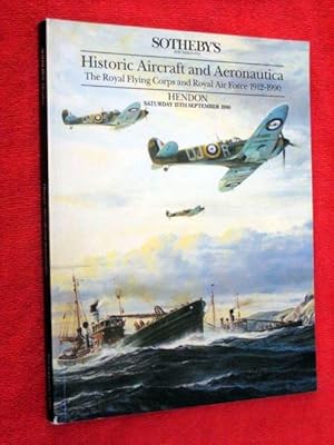 Historic Aircraft and Aeronautica. The Royal Flying Corps and Royal Air Force 1912-1990. 15th Sep...