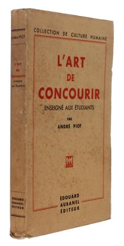 Imagen del vendedor de L'art de concourir enseign aux tudiants a la venta por Abraxas-libris