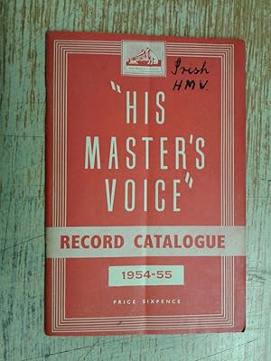 His Master's Voice Record Catalogue 1954-55 (Irish Issues)