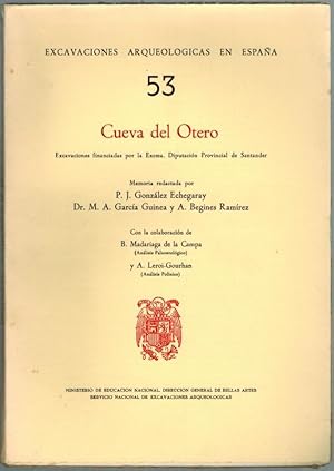 Imagen del vendedor de Cueva del Otero. Excavaciones financiadas por la Exema. Diputacin Provincial de Santander. [= Excavaciones arqueologicas en Espana 53]. a la venta por Antiquariat Fluck