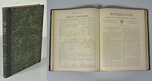 Seller image for Mittheilungen des Deutschen und sterreichischen Alpenvereins - Jahrgang 1887. Neue Folge Band I. Der ganzen Reihe XI. Band. (Enthlt u.a.: Die Hebung des Fremdenverkehrs in den Ostalpen. O. Verf. S. 95 ff.) for sale by Antiquariat Bookfarm