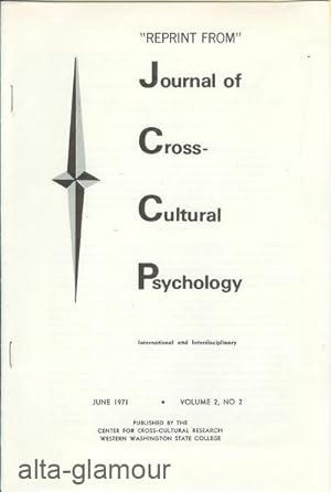 Bild des Verkufers fr CREATIVITY: A CROSS-HISTORICAL PILOT SURVEY; Reprint from Journal of Corss-Cultural Psychology Vol. 2, No. 2, June 1971 zum Verkauf von Alta-Glamour Inc.