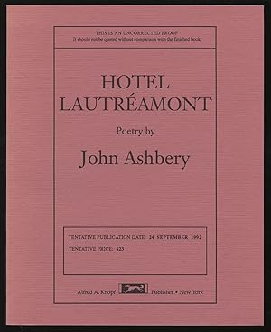 Imagen del vendedor de Hotel Lautreamont a la venta por Between the Covers-Rare Books, Inc. ABAA