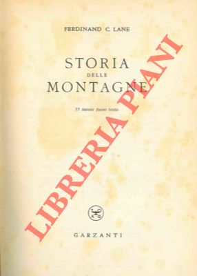 Bild des Verkufers fr Storia delle montagne. zum Verkauf von Libreria Piani