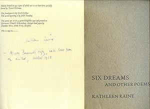 Imagen del vendedor de Six Dreams and Other Poems [Signed] a la venta por Little Stour Books PBFA Member